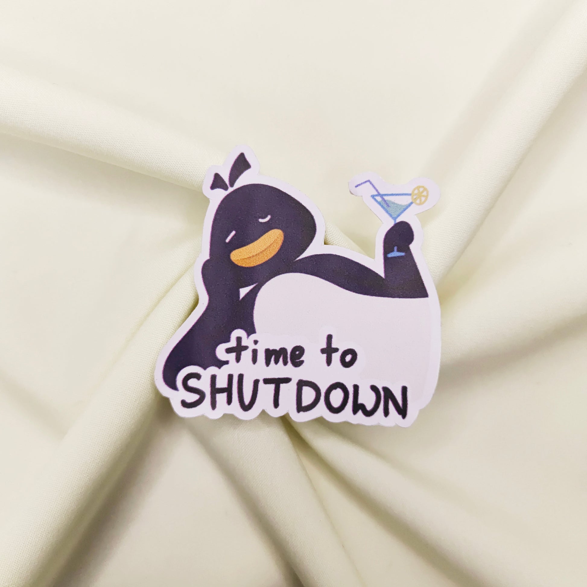 It's Time To Shutdown Sticker