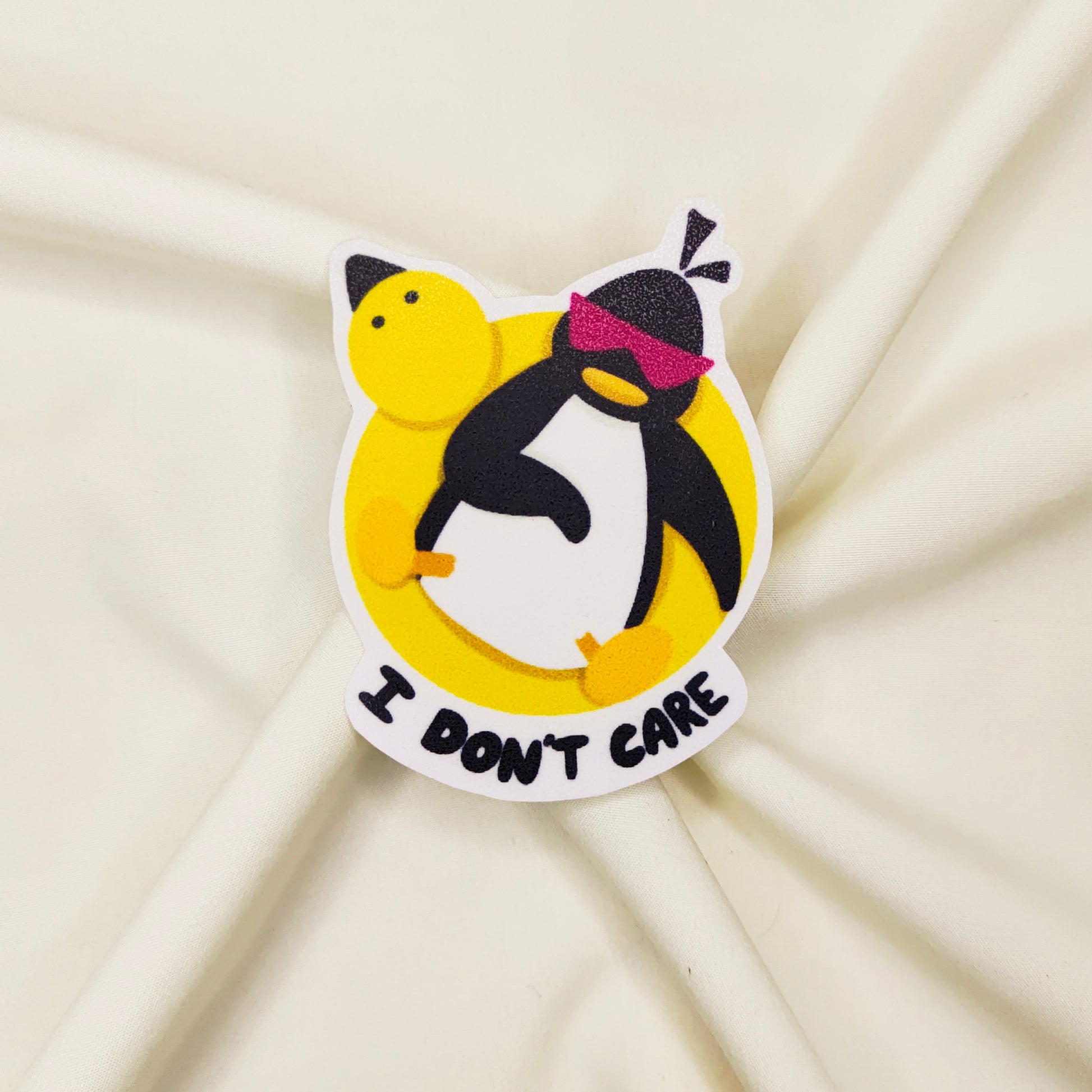 I don’t care sticker Sticker