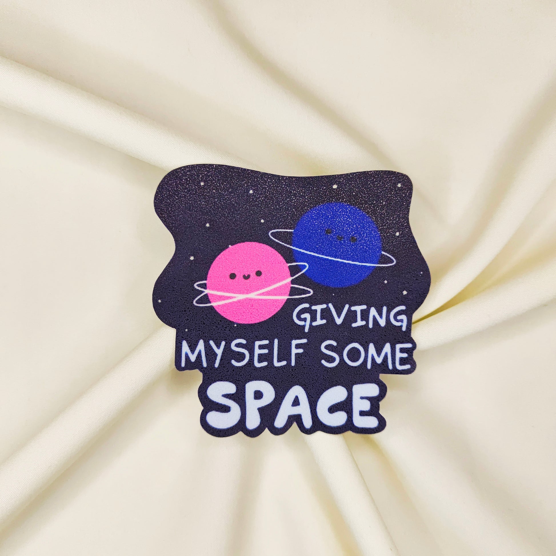 Giving myself space sticker