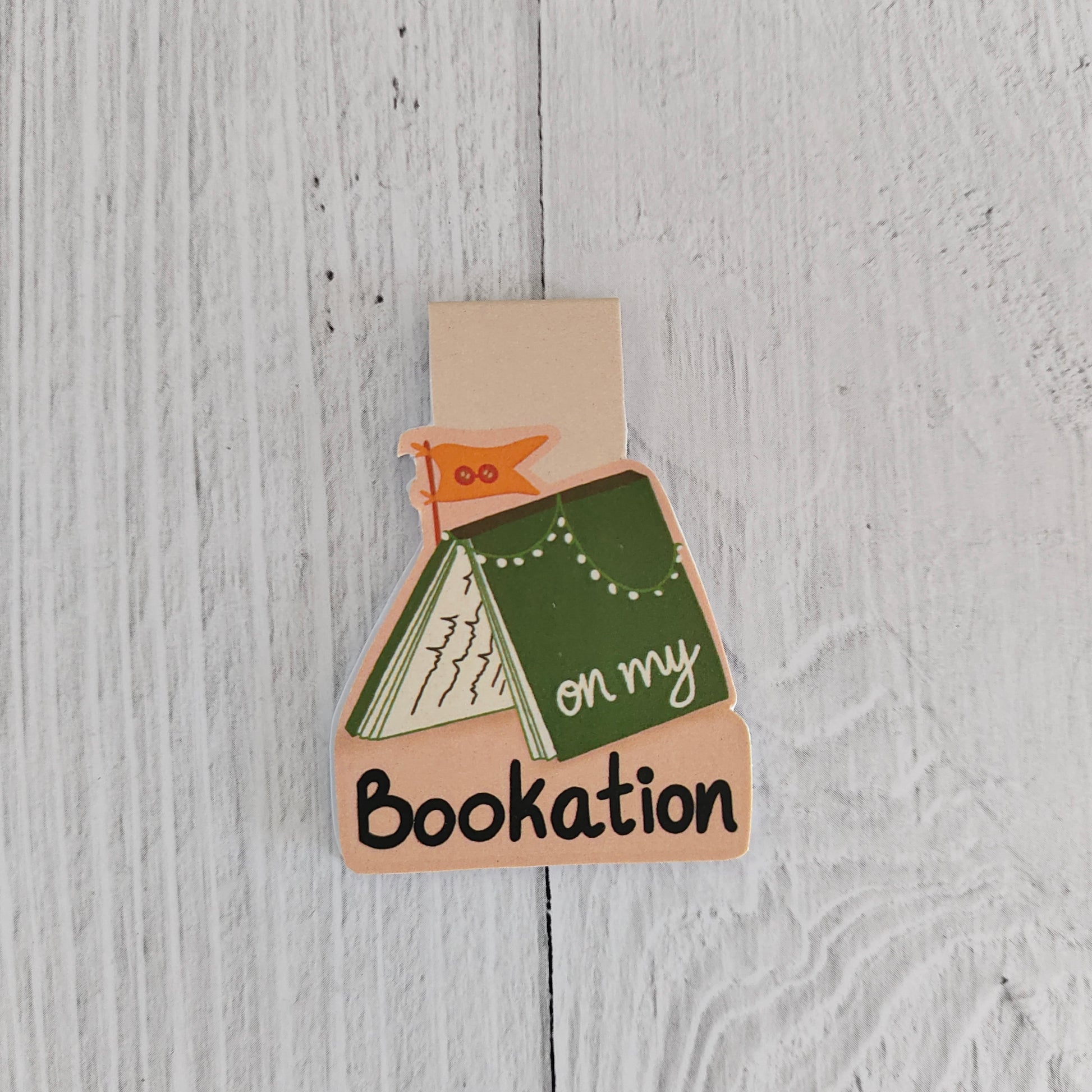 On My Bookation Magnetic Bookmark