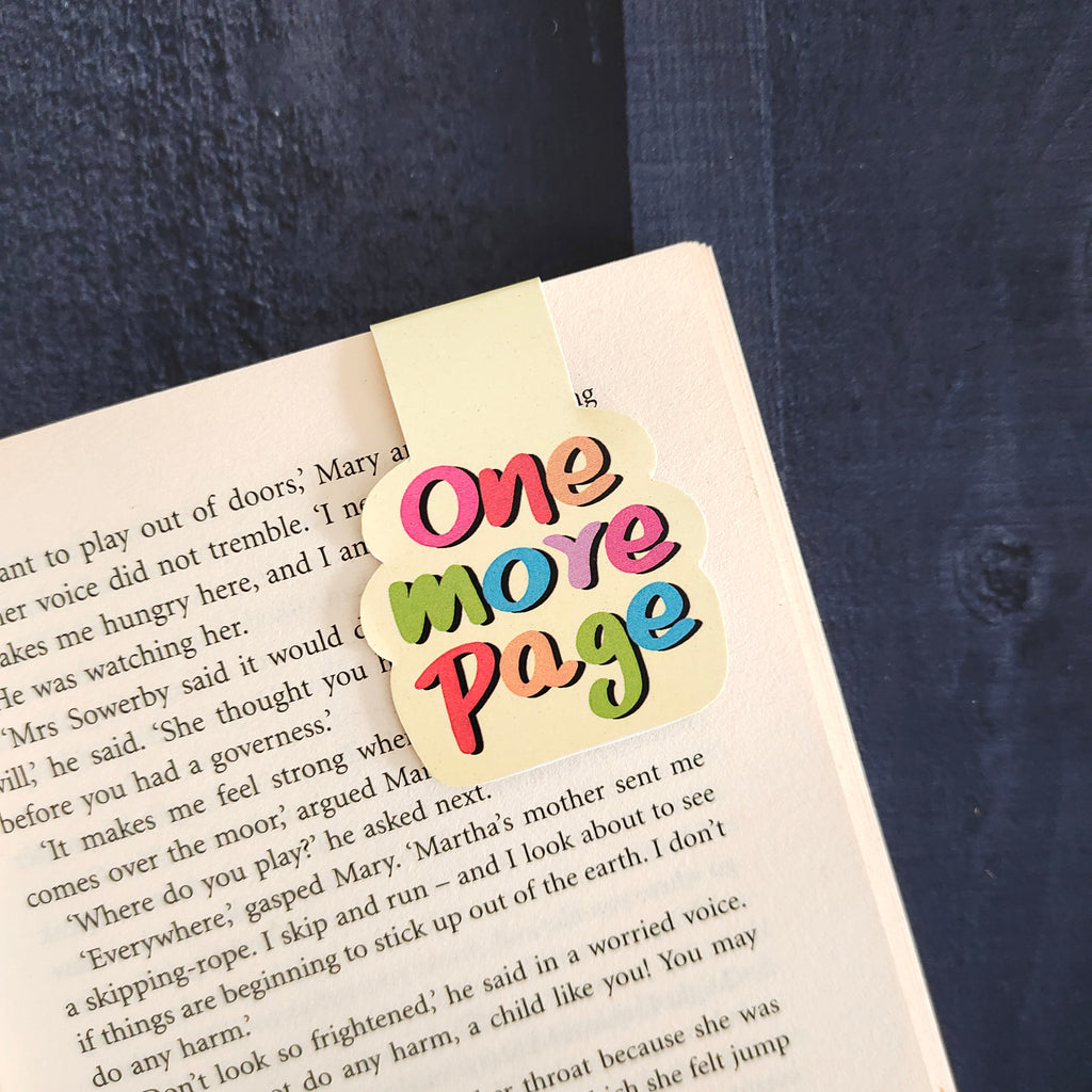 One More Page Magnetic Bookmark