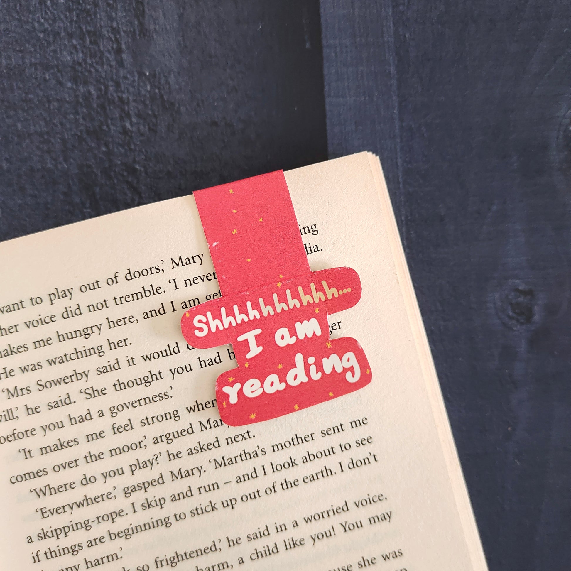 Shhhhhh I Am Reading Magnetic Bookmark