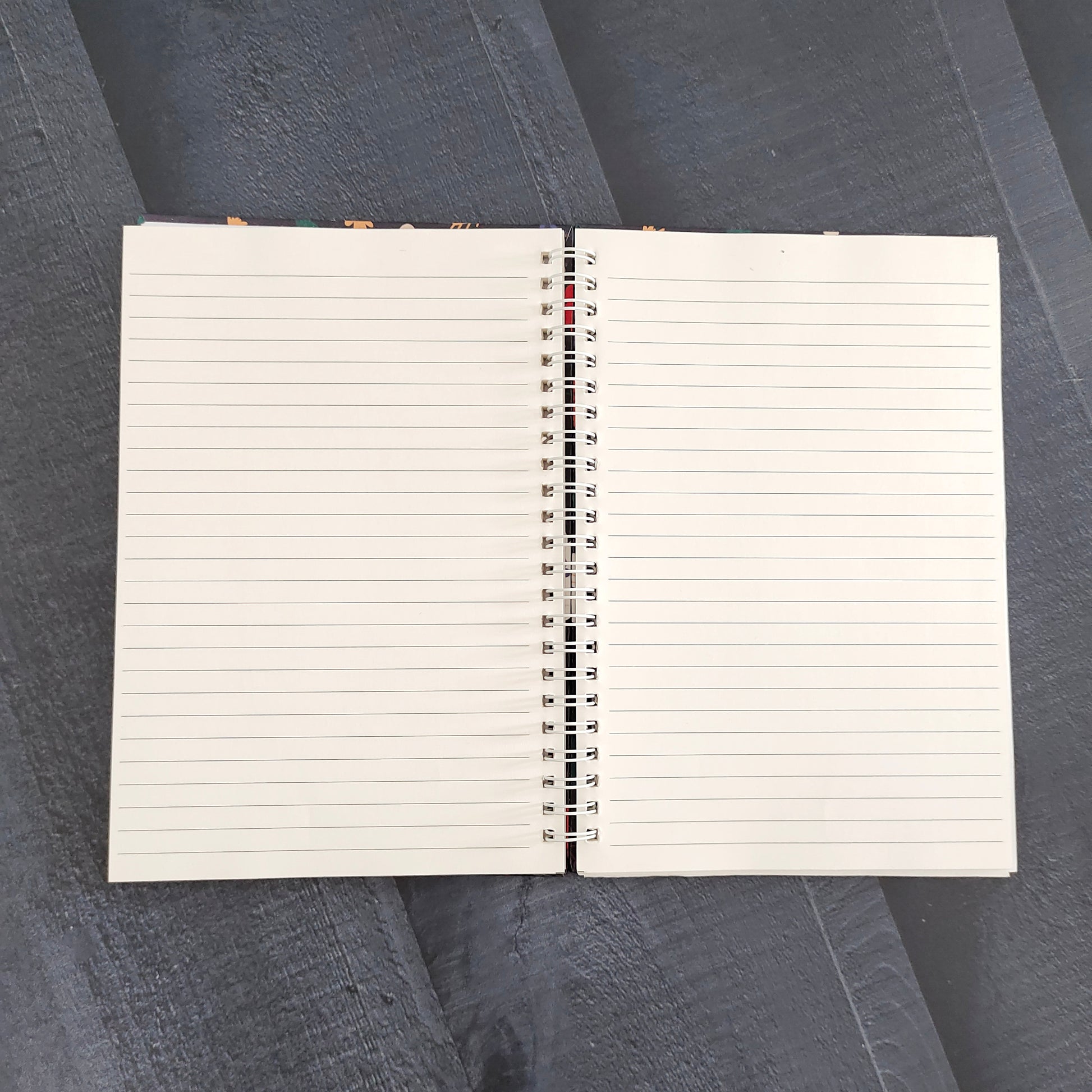 Midnight bloom ruled journal