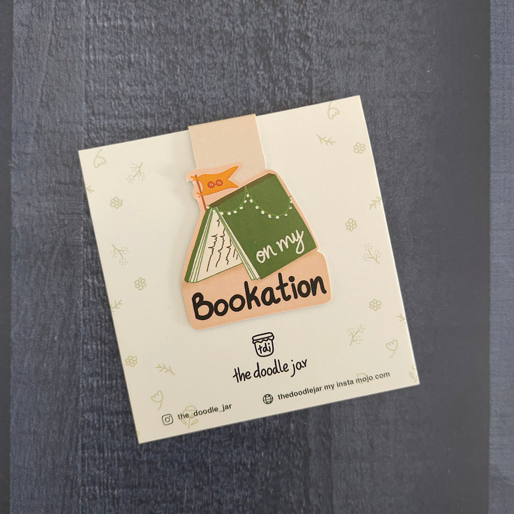 On My Bookation Magnetic Bookmark